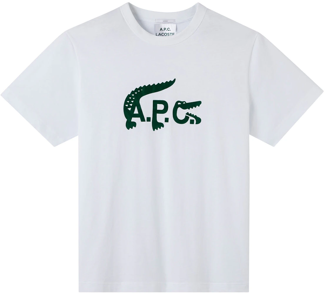 US White A.P.C. - x T-shirt SS22 - Lacoste
