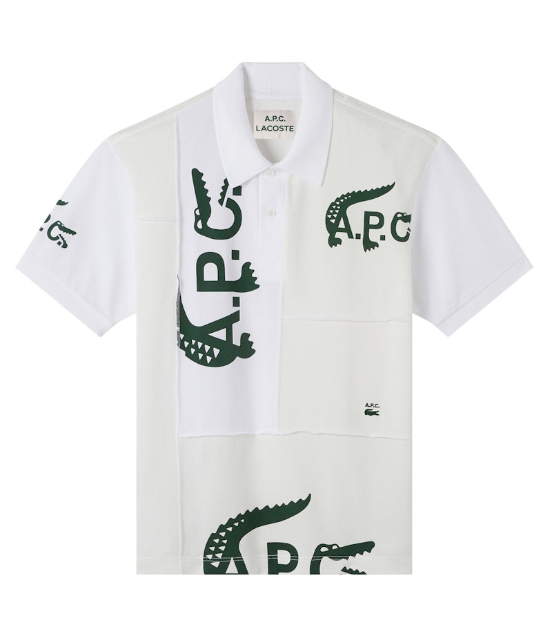 A.P.C. x Lacoste Women's Patchwork Polo Shirt White - SS22 - US