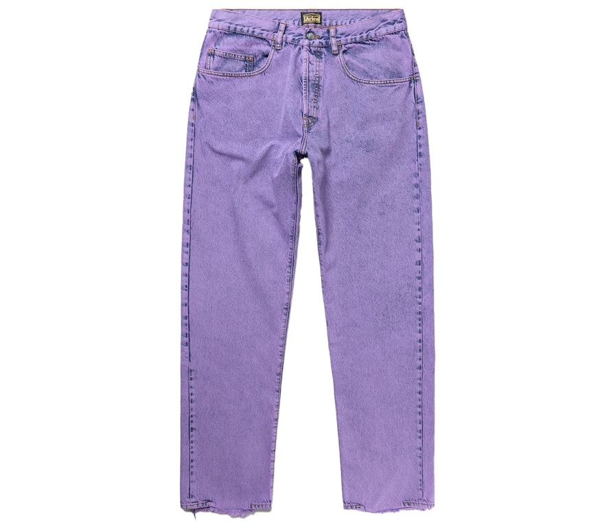 Pre-owned Aries Acid Wash Batten Jeans Lilac