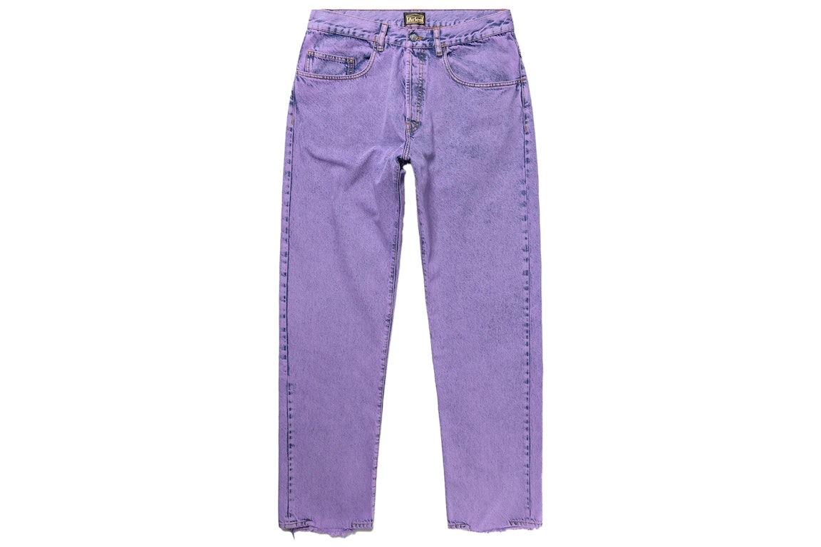 Pre-owned Aries Acid Wash Batten Jeans Lilac