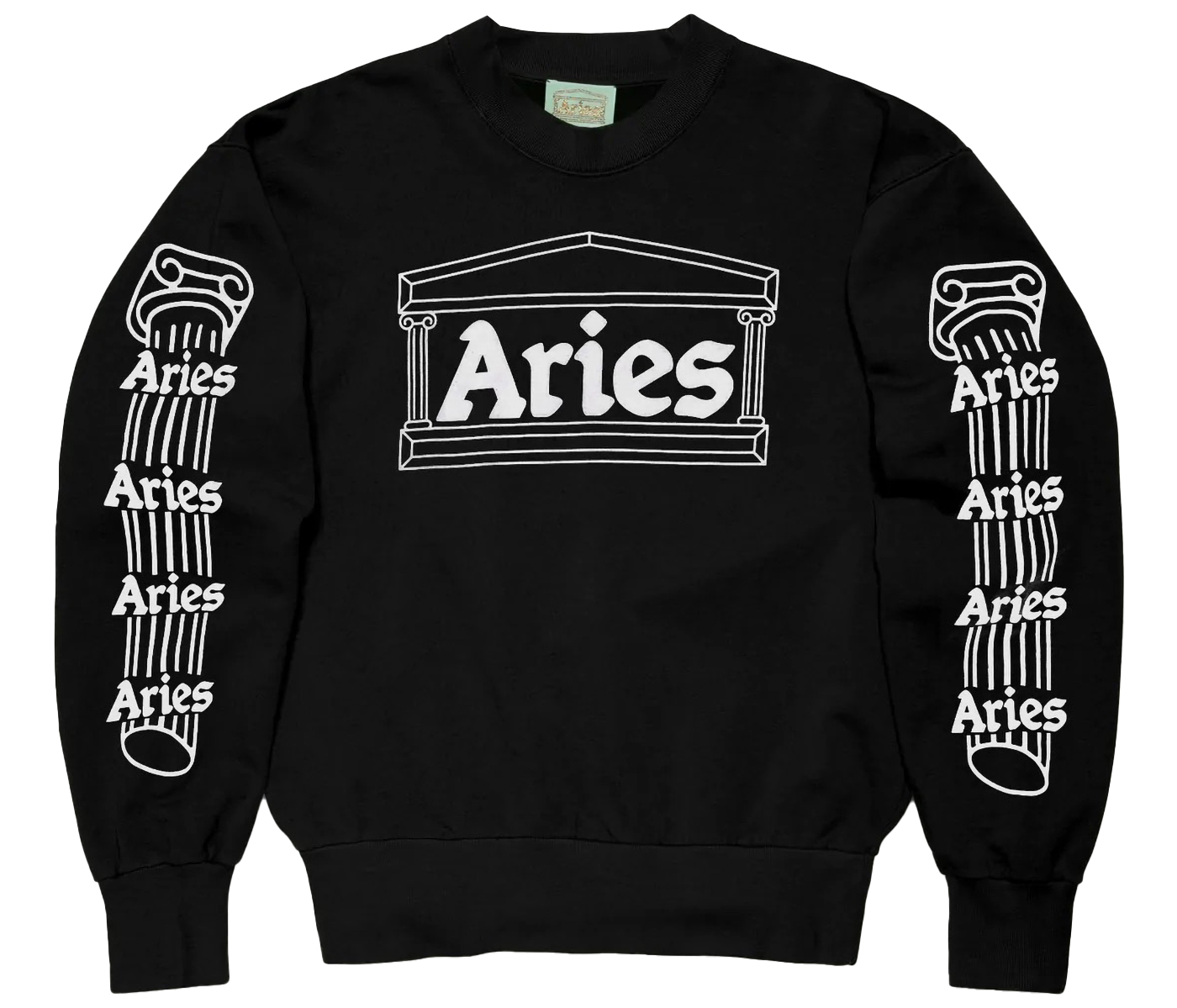 Aries Column Sweatshirt Black - FW22 - JP