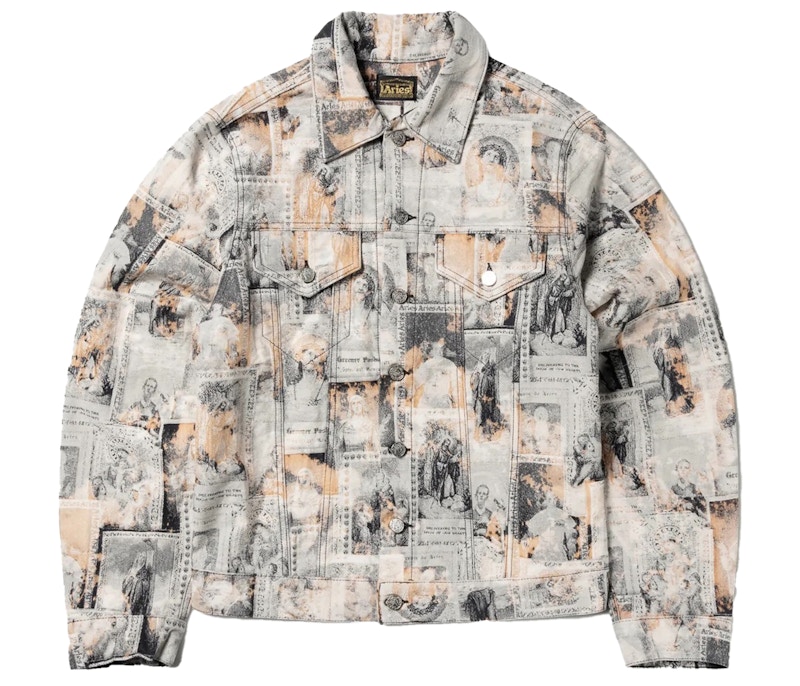 Supreme Lion's Den Denim Trucker Jacket Multi Men's - SS18 - US