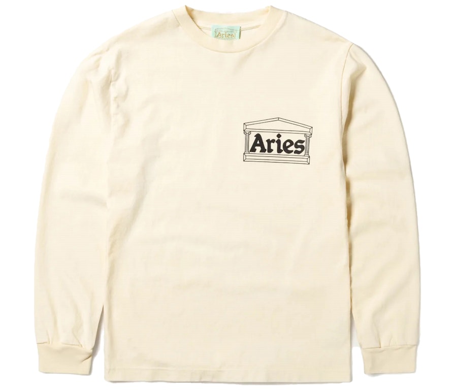 Pre-owned Aries Temple Longsleeved T-shirt Alabaster