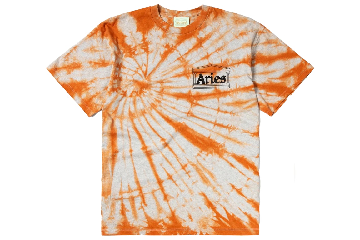 Pre-owned Aries Temple Tie Dye T-shirt Orange
