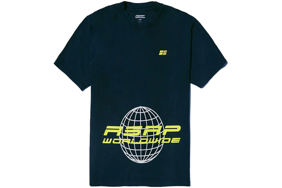 A$AP Worldwide Globe 2 T-Shirt Black