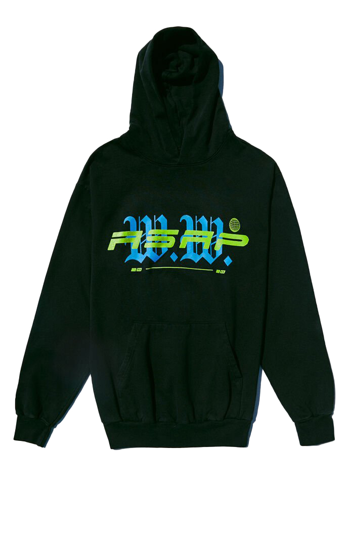 A AP Worldwide Hoodie Black