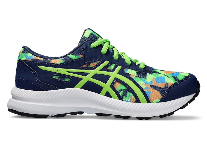 ASICS Contend 8 Blue Expanse Electric Lime (GS)