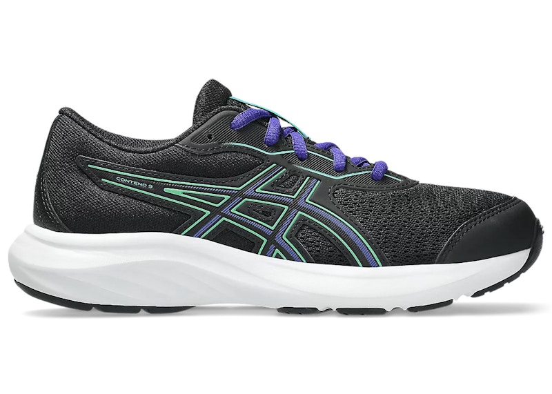 ASICS Contend 9 Black Vital Green (GS)