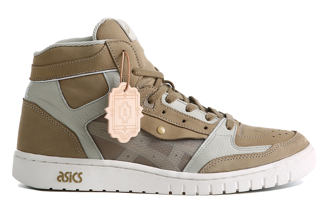 Pre-owned Asics Court Alpha-l Costs F/ce Camel In Camel/grey/white