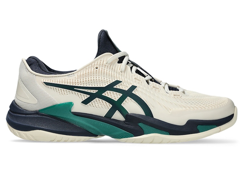 ASICS Court FF 3 Cream Jasper Green Men's - 1041A370-105 - US