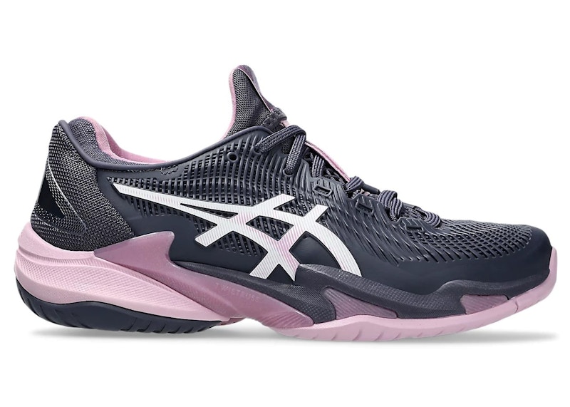 Pre-owned Asics Court Ff 3 (women's) Sneakers In Indigo Fog/white