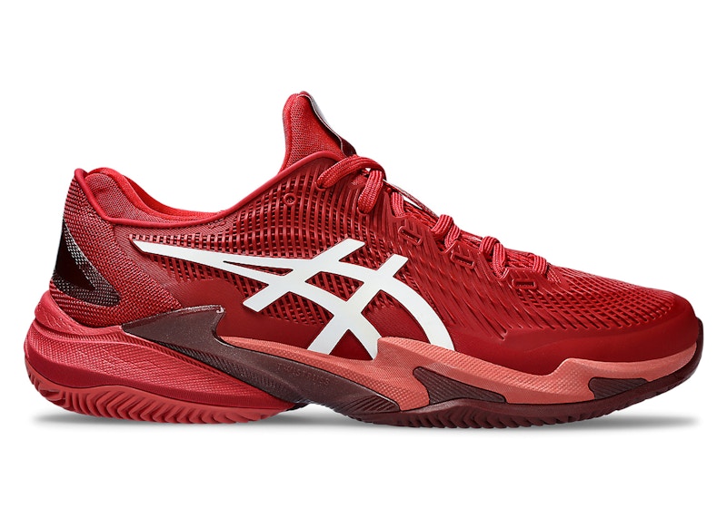 ASICS Court FF 3 Novak Clay Cranberry White