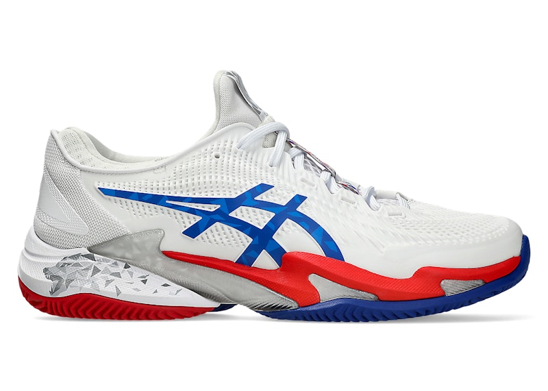 ASICS Court FF 3 Novak Clay Paris White Asics Blue