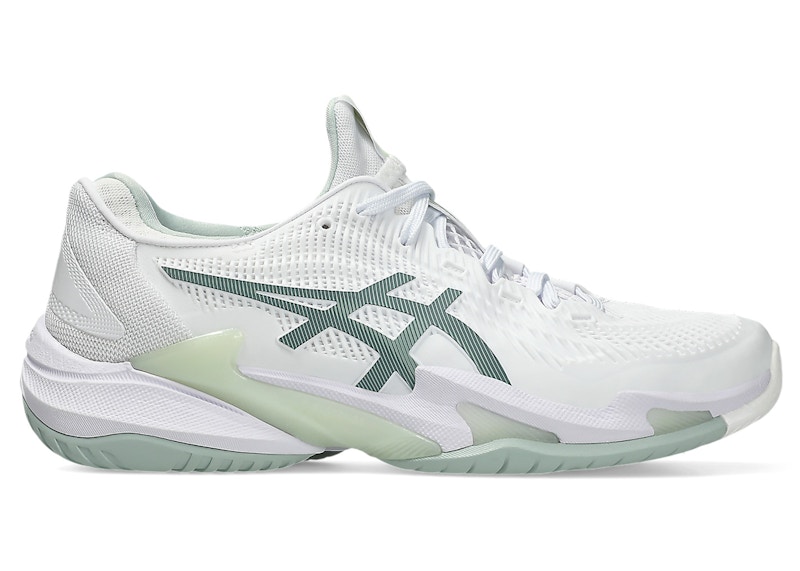 Pre-owned Asics Court Ff 3 (women's) Sneakers In White/lichen Rock In Multi