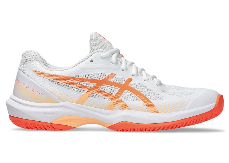 Pre-owned Asics Court Hunter Ff (women's) Sneakers In White/vivid Coral In Multi