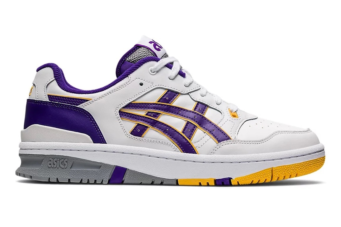 Pre-owned Asics Ex89 Los Angeles Lakers In White/gentry Purple