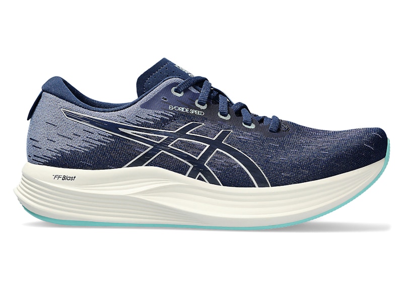 Pre-owned Asics Evoride Speed 2 (women's) Sneakers In Blue Expanse/pure Silver In Multi