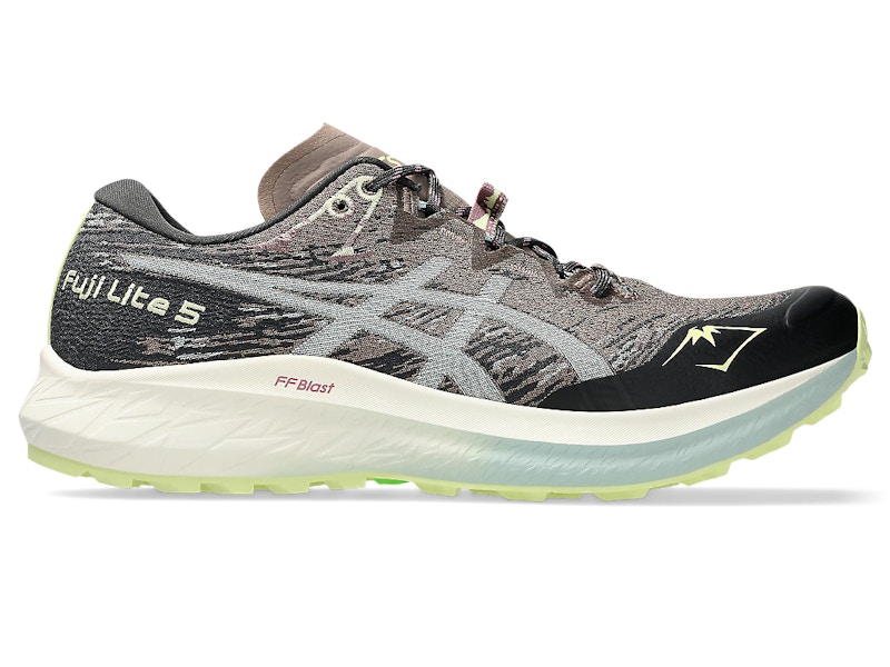 Pre-owned Asics Men's  Fuji Lite 5 Sneakers In Taupe Grey/cold Moss In Multi