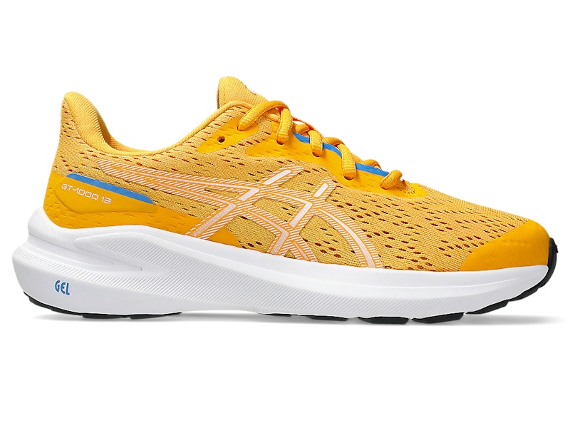 Pre-owned Asics Gt1000 13 Sneakers In Amber/white