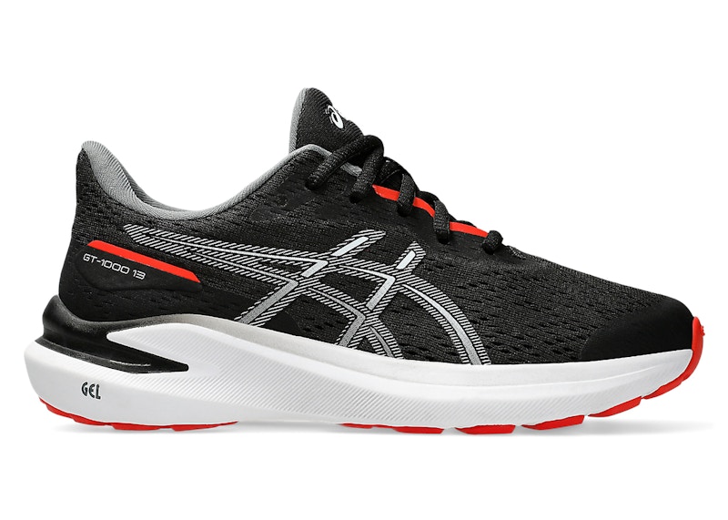Pre-owned Asics Gt1000 13 Sneakers In Black/fiery Red In Multi