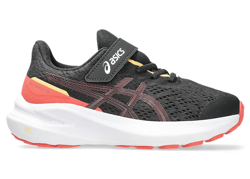 ASICS GT-1000 13 Black Rubble Red (PS)
