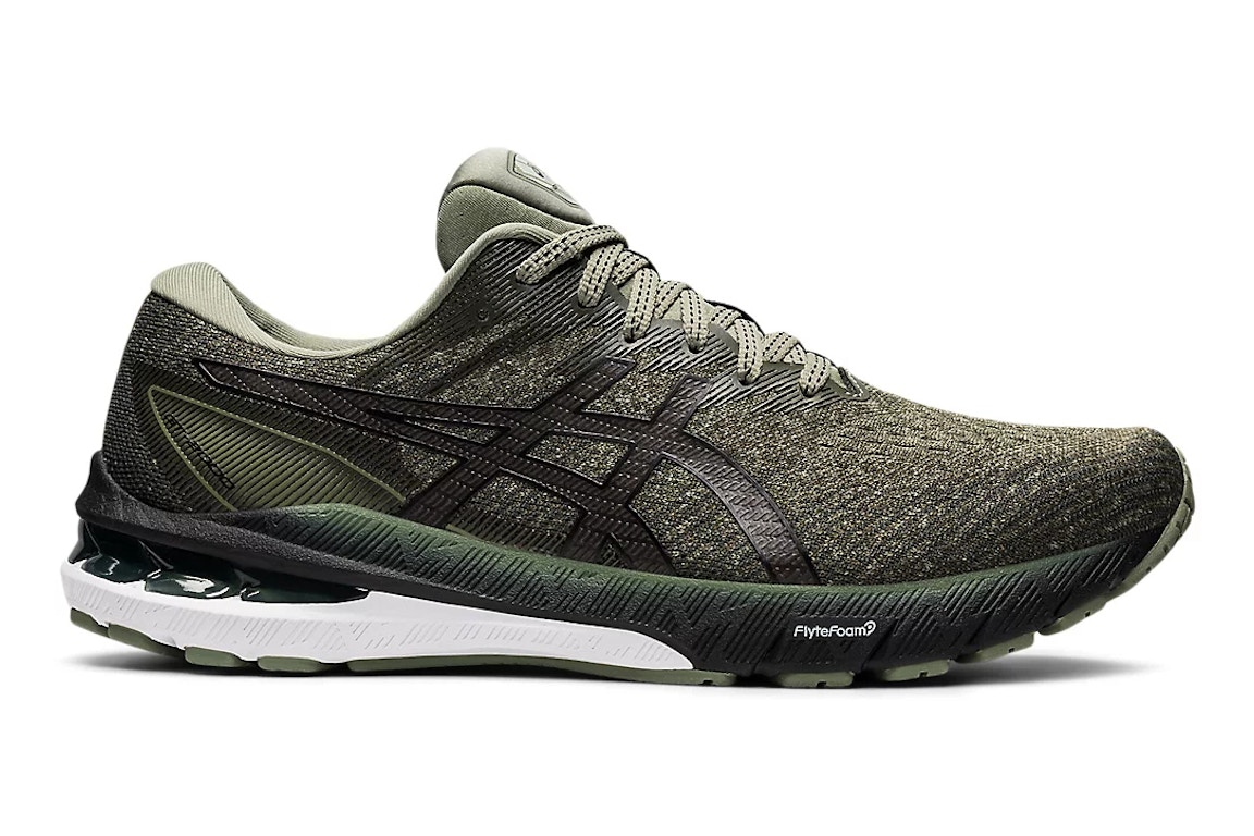 Click to view more detailed imagery on our partner's website Pre-owned Asics Gt-2000 10 Lichen Green Black In Lichen Green/black