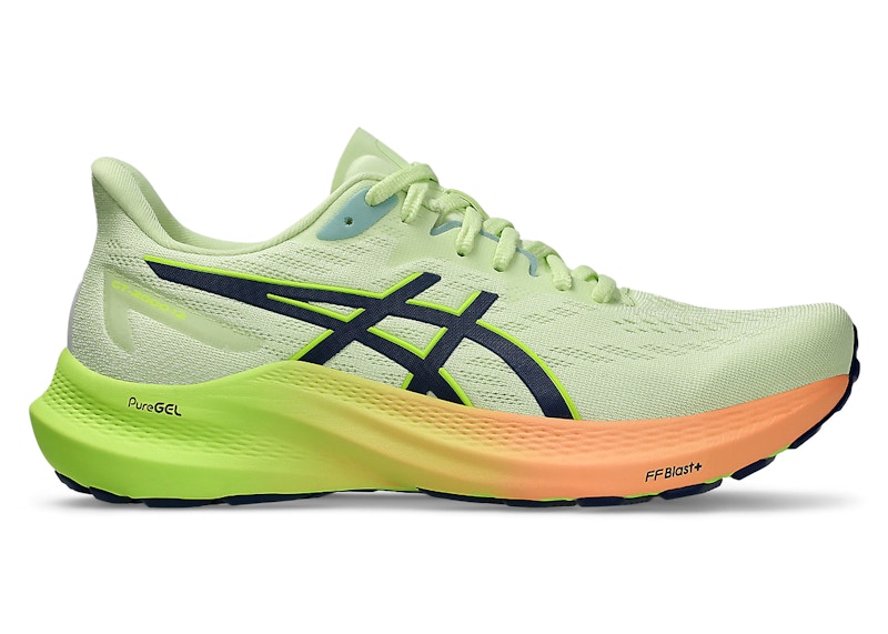 Pre-owned Asics Gt2000 12 (women's) Sneakers In Cool Matcha/blue Expanse In Multi