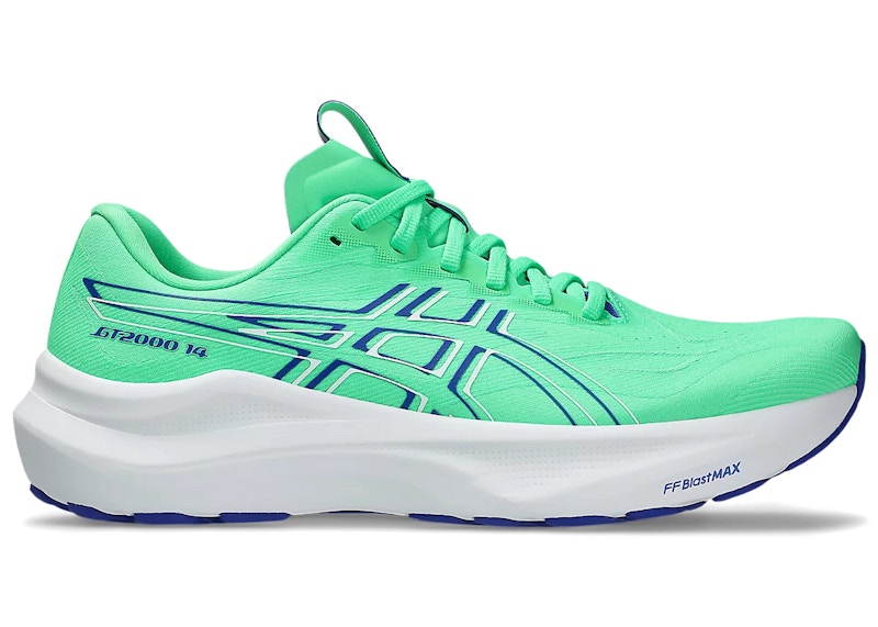 Men's ASICS GT2000 14 Sneakers in Vital Green/Cobalt Blue Burst