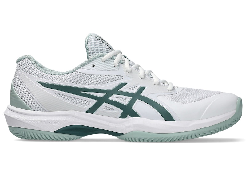 Men's ASICS Game FF Clay/OC Sneakers in White/Dark Neptune