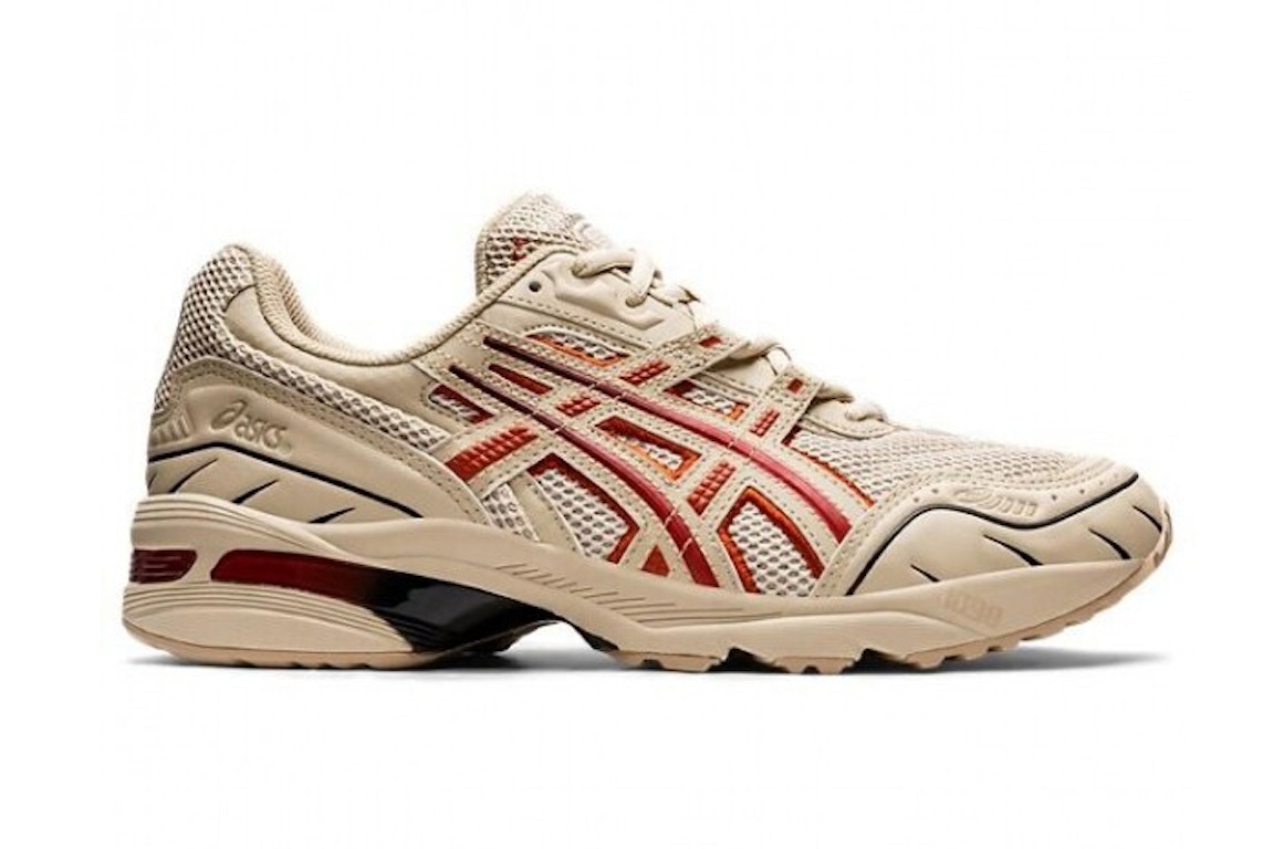 Pre-owned Asics Gel-1090 Freiknock Desert Camp In Desert Camp/red/black