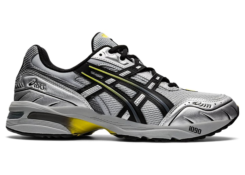 asics grey yellow