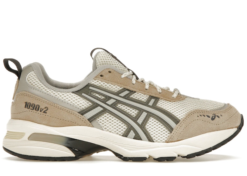 Pre-owned Asics Men's Gel1090v2 Sneakers In Cream/clay Grey