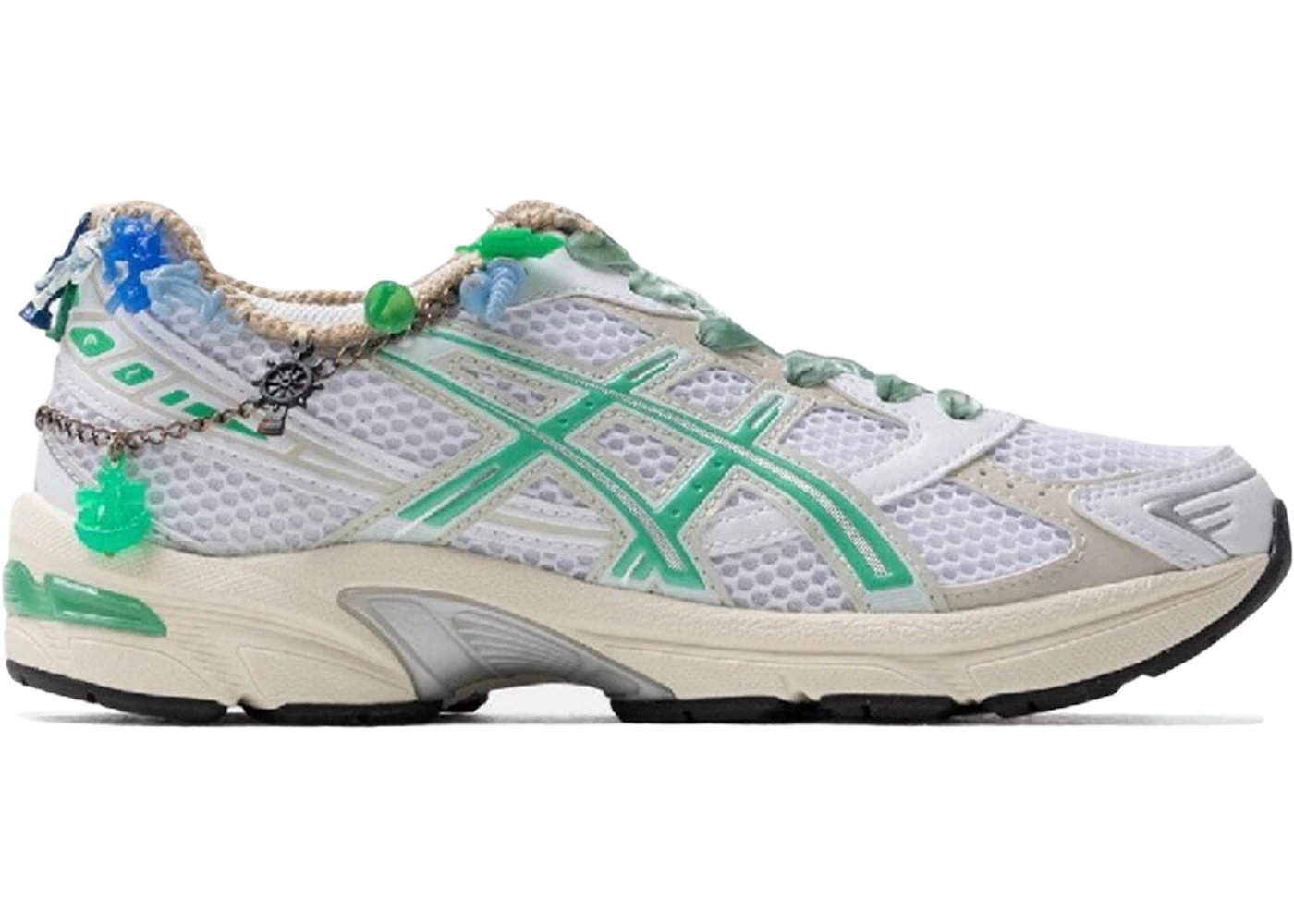 ASICS Gel-1130 White Malachite Green Off White Midsole