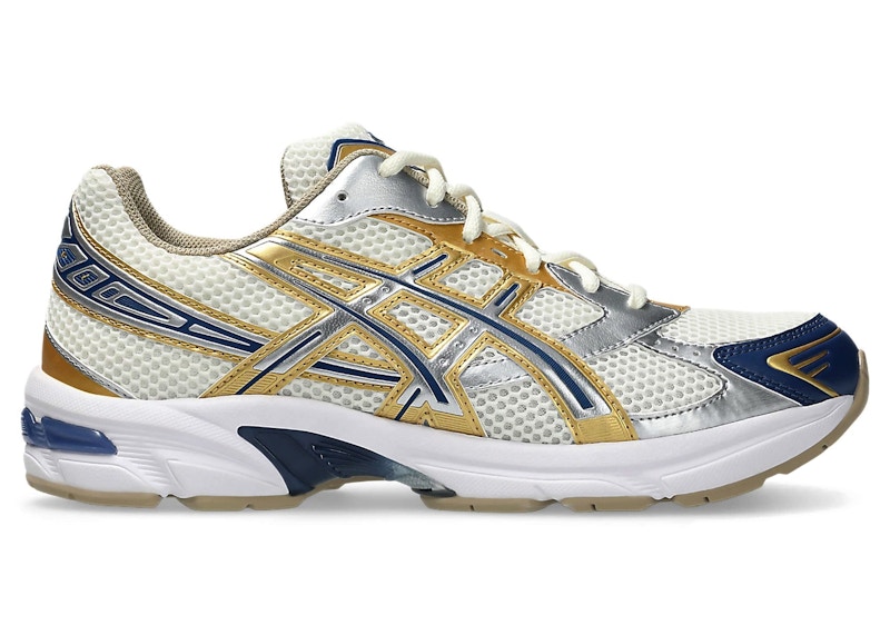 ASICS Gel-1130 Cream Pure Silver Gold Blue メンズ - 1203A787 ASICS Gel-1130 Cream Pure Silver Gold Blue メンズ - 1203A787