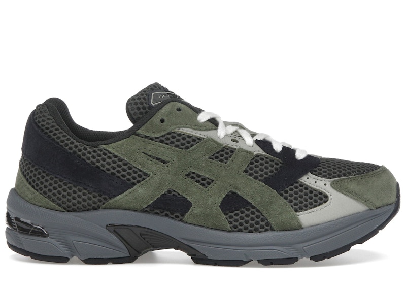 Men's ASICS Gel1130 Sneakers in Olive Canvas/Smog Green