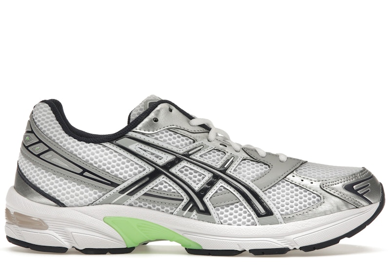 Asics grey hot sale and green