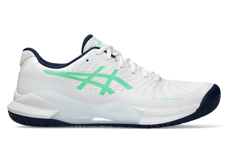 ASICS Pre-owned Men's Gelchallenger 14 Sneakers In White/new Leaf In Multi