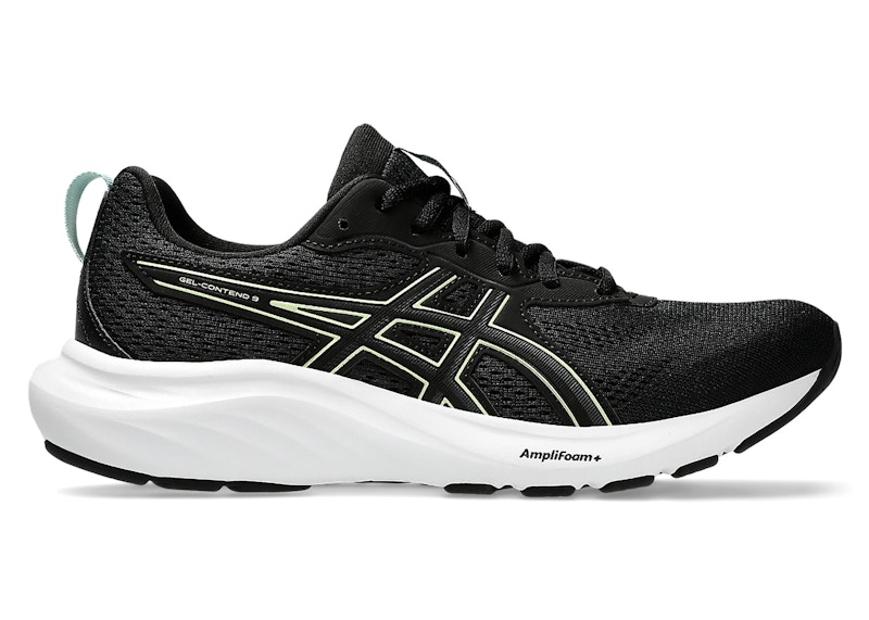Pre-owned Asics Gelcontend 9 (women's) Sneakers In Black/light Celadon