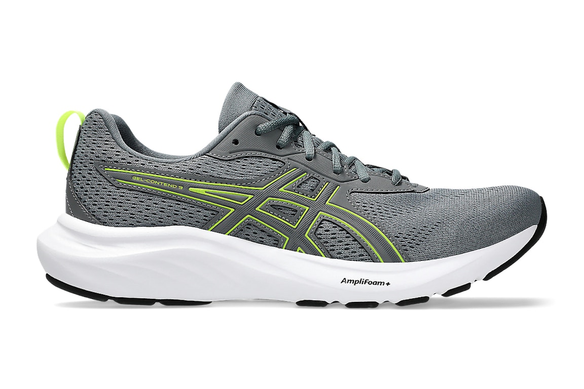 Pre-owned Asics Gel-contend 9 Steel Grey Safety Yellow In Steel Grey/safety Yellow