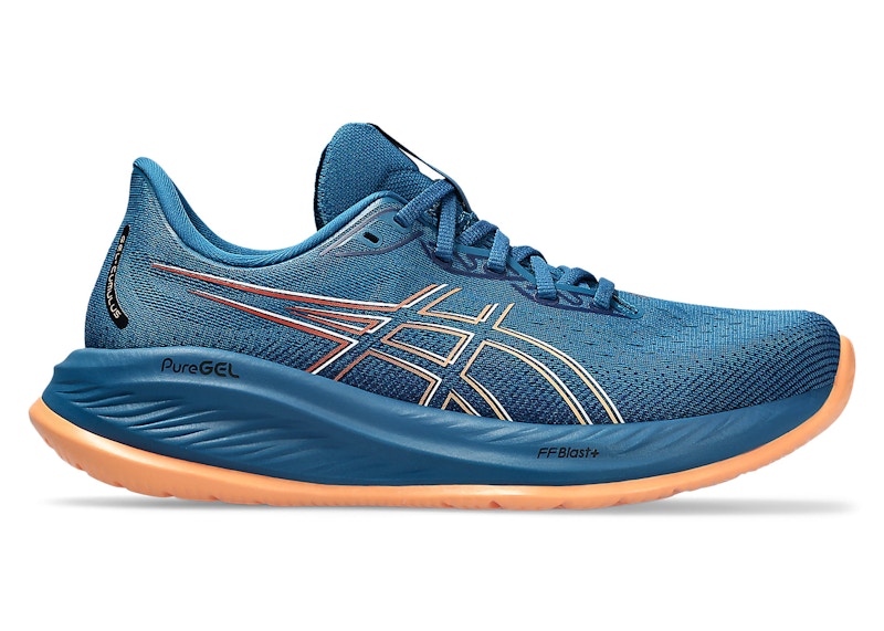 Pre-owned Asics Men's Gelcumulus 26 Sneakers In Rich Navy Blue/faded Orange
