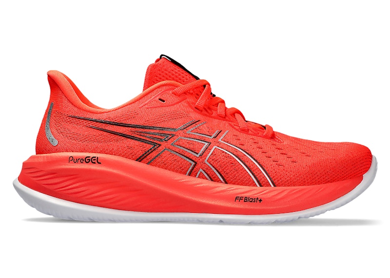 Pre-owned Asics Men's  Gelcumulus 26 Sneakers In Sunrise Red/white