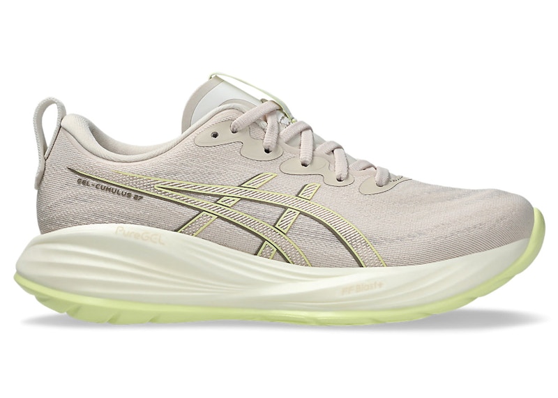 Pre-owned Asics Gelcumulus 27 (women's) Sneakers In Mineral Beige/huddle Yellow