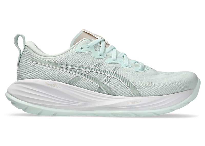 Pre-owned Asics Men's Gelcumulus 27 Sneakers In Pure Aqua/white In Multi