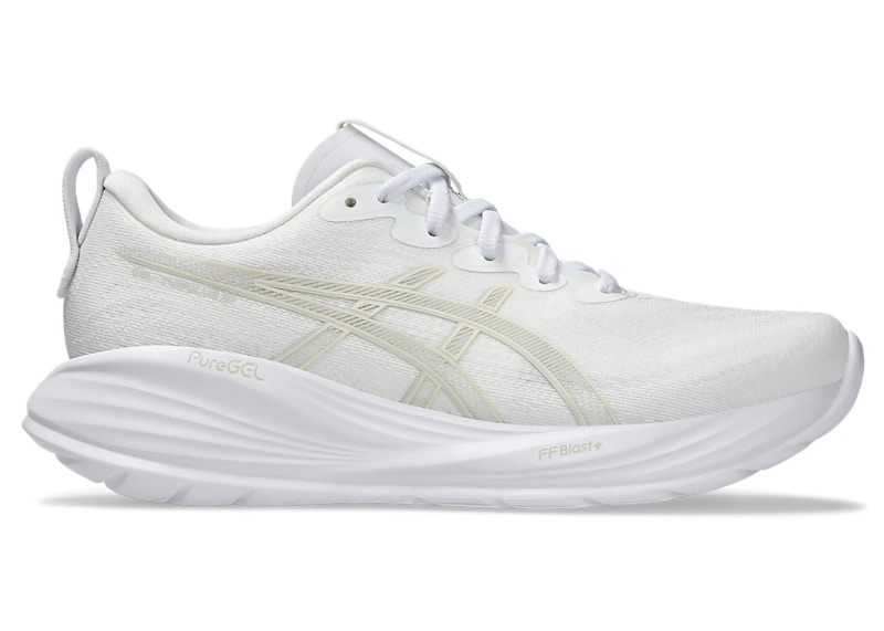 Pre-owned Asics Gelcumulus 27 (women's) Sneakers In White/lake Grey
