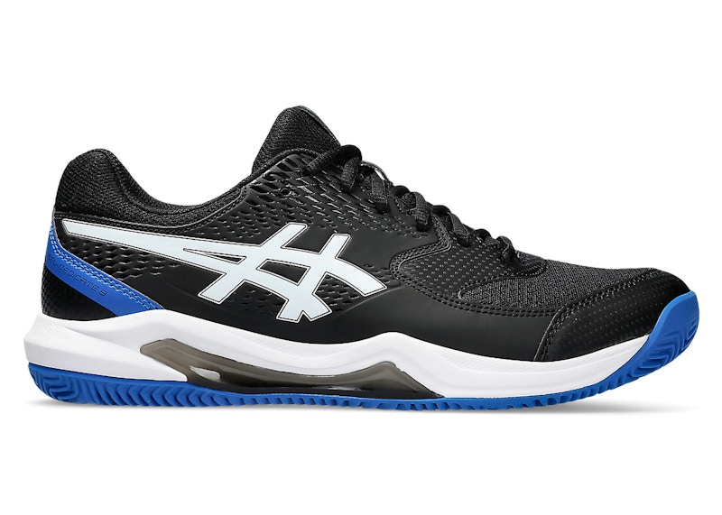Pre-owned Asics Men's  Geldedicate 8 Clay Sneakers In Black/tuna Blue