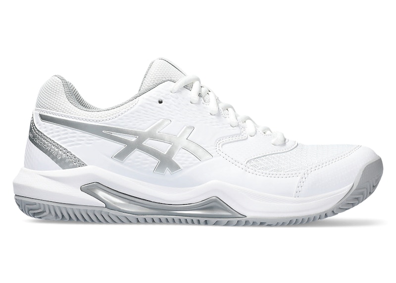 Pre-owned Asics Geldedicate 8 Clay (women's) Sneakers In White/pure Silver