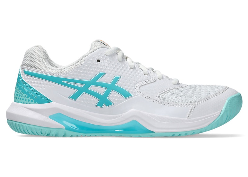 Pre-owned Asics Geldedicate 8 Pickleball (women's) Sneakers In White/energy Aqua