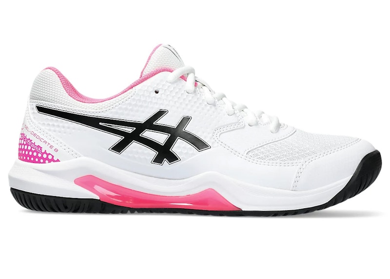 ASICS Gel Dedicate 8 Pickleball White Hot Pink Women s 1042A236 100 TW