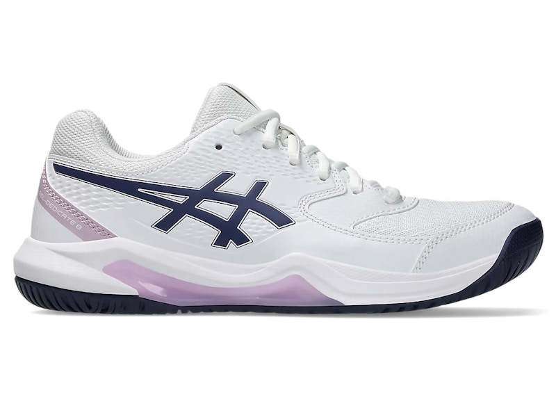 Pre-owned Asics Geldedicate 8 (women's) Sneakers In White/indigo Fog