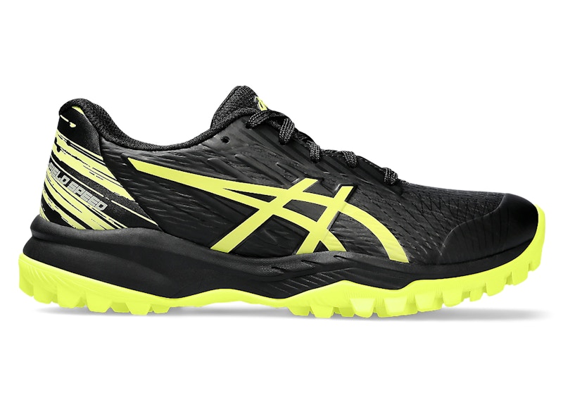 Pre-owned Asics Gelfield Speed Sneakers In Black/glow Yellow In Multi